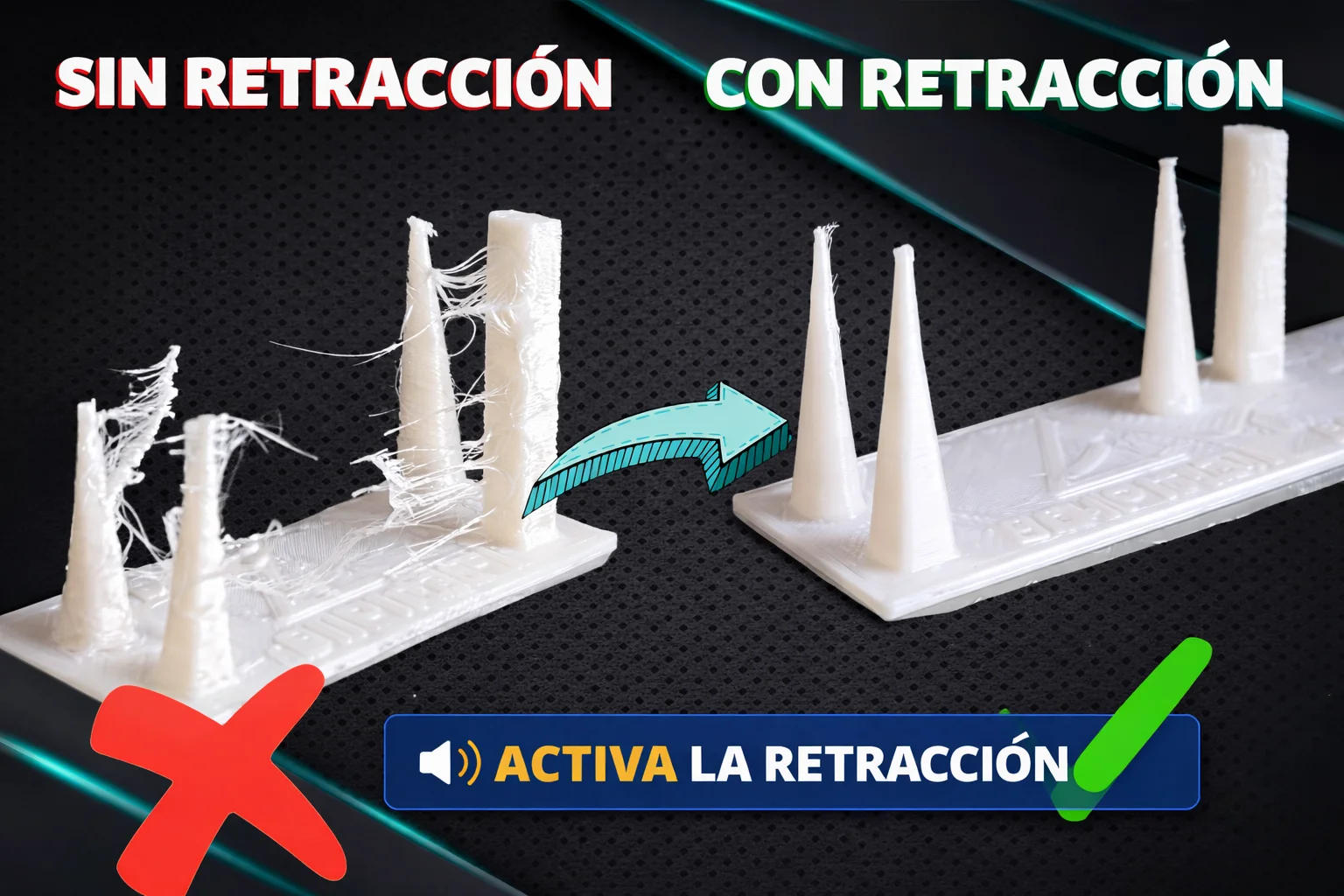 retracción en una impresora 3d